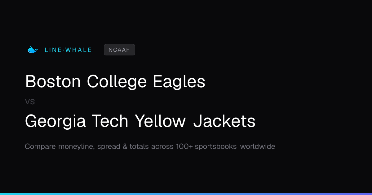 Boston College Eagles vs Georgia Tech Yellow Jackets Odds | NCAAF ...