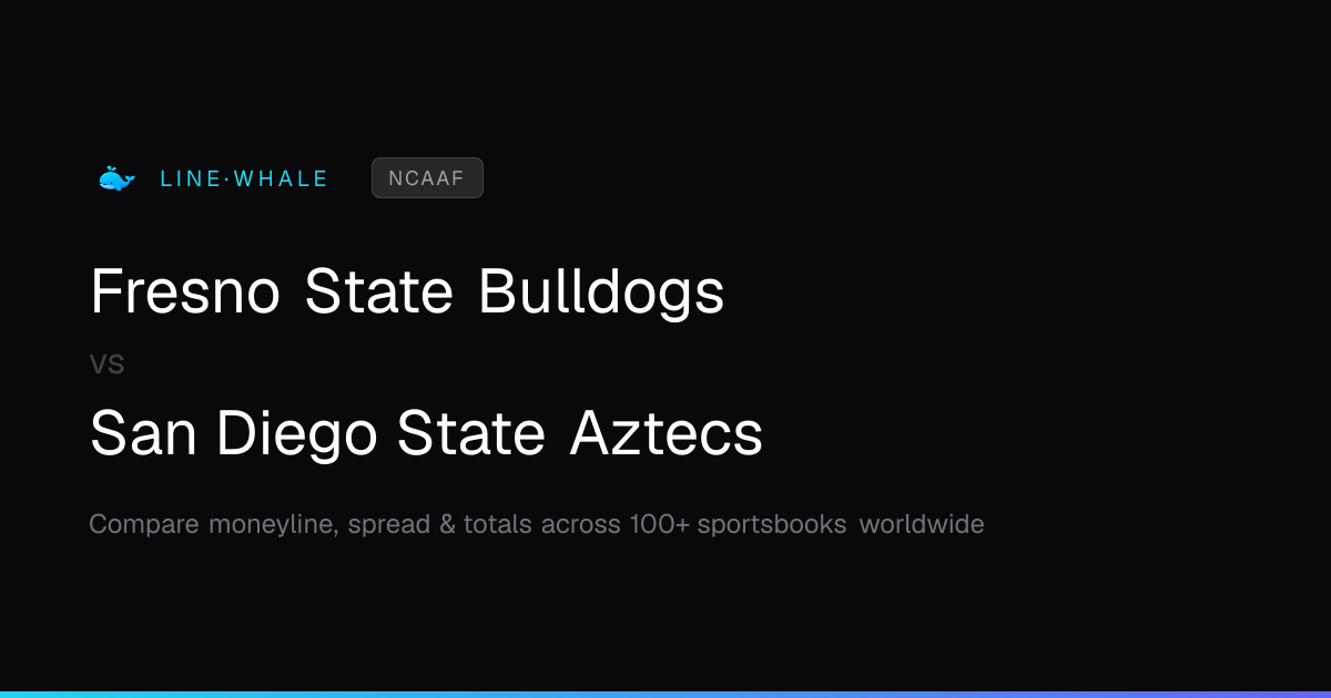 Fresno State Bulldogs vs San Diego State Aztecs Odds | NCAAF | Linewhale