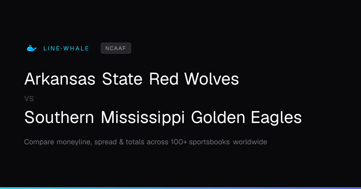 Arkansas State Red Wolves vs Southern Mississippi Golden Eagles Odds ...