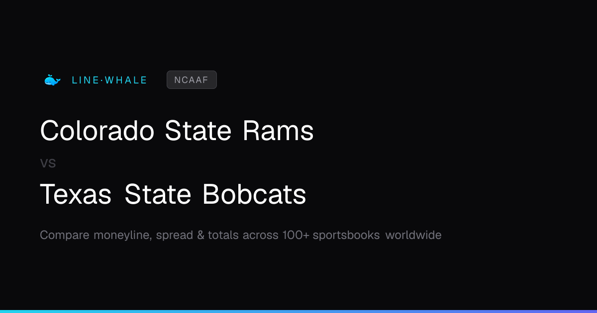 Colorado State Rams vs Texas State Bobcats Odds | NCAAF | Linewhale