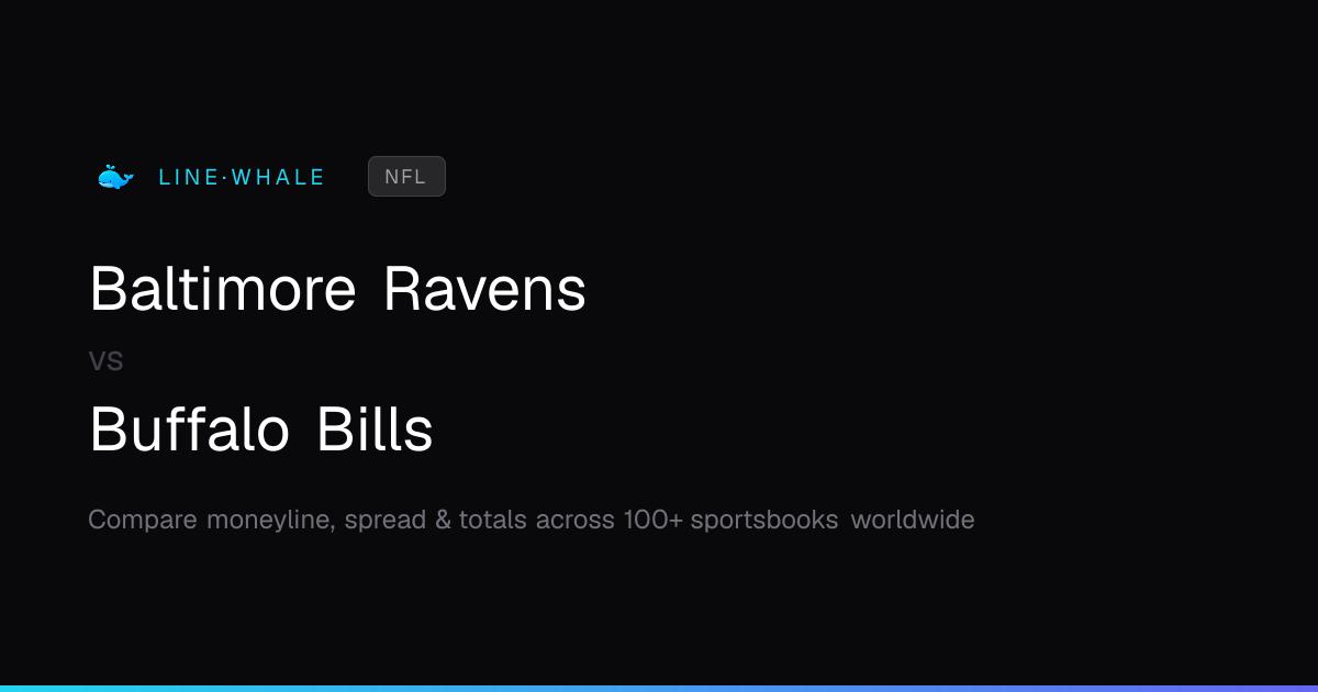 Baltimore Ravens vs Buffalo Bills Odds | NFL | Linewhale