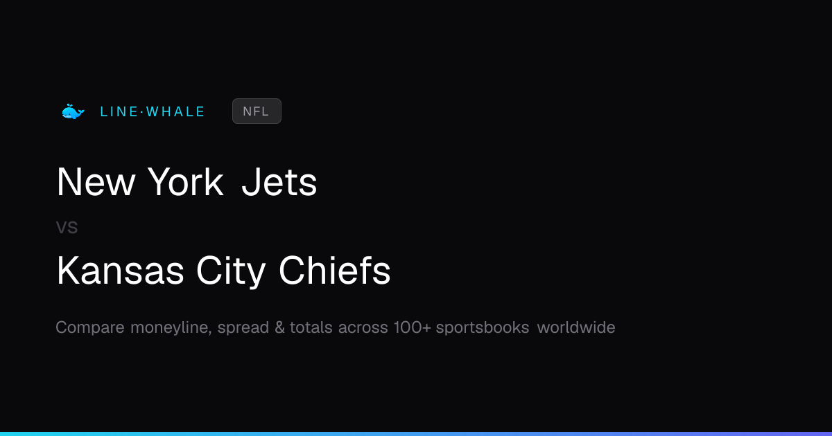 New York Jets vs Kansas City Chiefs Odds | NFL | Linewhale