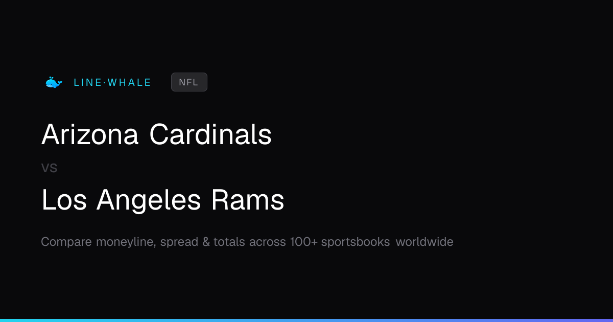 Arizona Cardinals vs Los Angeles Rams Odds | NFL | Linewhale