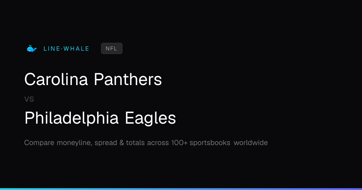 Carolina Panthers vs Philadelphia Eagles Odds | NFL | Linewhale