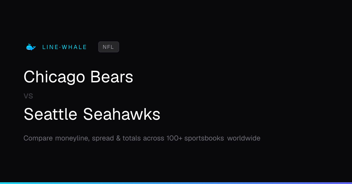 Chicago Bears vs Seattle Seahawks Odds | NFL | Linewhale