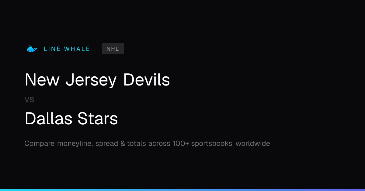 New Jersey Devils vs Dallas Stars Odds | NHL | Linewhale