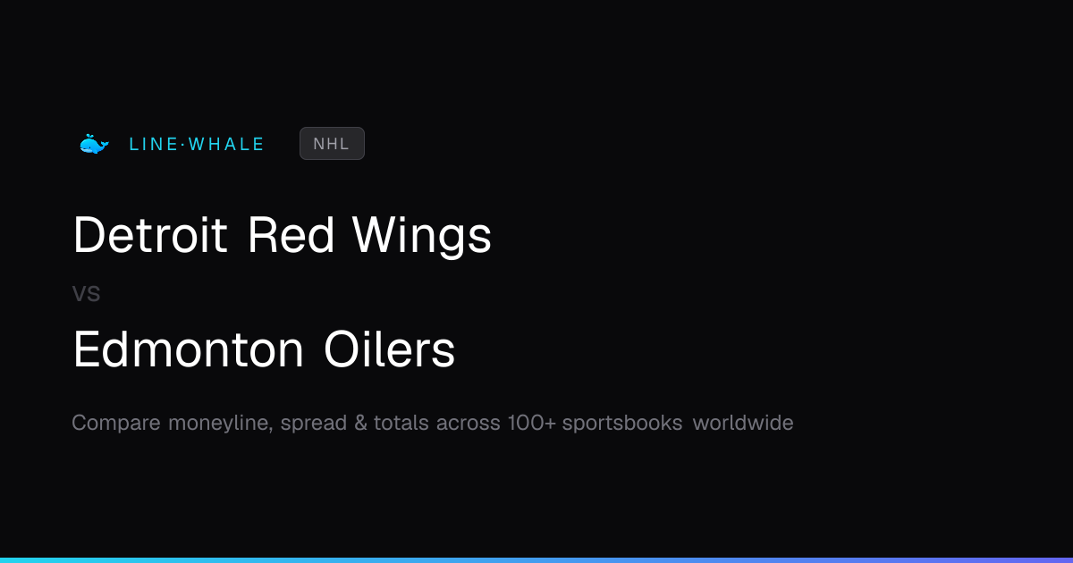 Detroit Red Wings vs Edmonton Oilers Odds | NHL | Linewhale