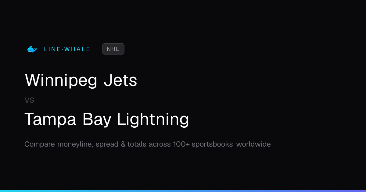 Winnipeg Jets vs Tampa Bay Lightning Odds | NHL | Linewhale