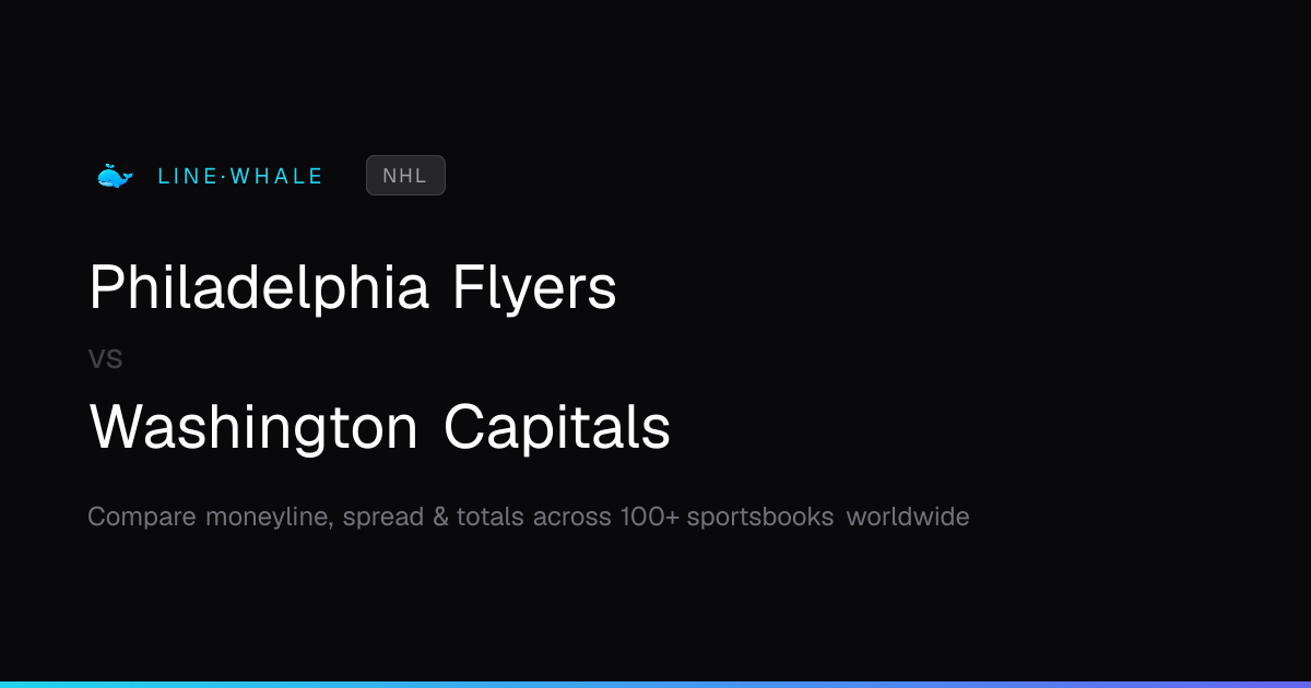 Philadelphia Flyers vs Washington Capitals Odds | NHL | Linewhale